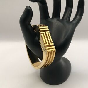 Tory Burch Gold-Tone Fitbit Hinged Bracelet